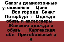 Сапоги демисезонные утеплённые  › Цена ­ 1 000 - Все города, Санкт-Петербург г. Одежда, обувь и аксессуары » Женская одежда и обувь   . Курганская обл.,Притобольный р-н